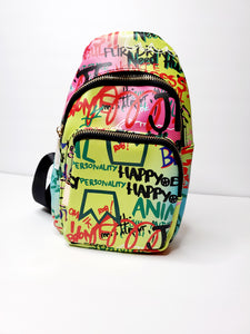 Graffiti Multi Messenger Sling Bag