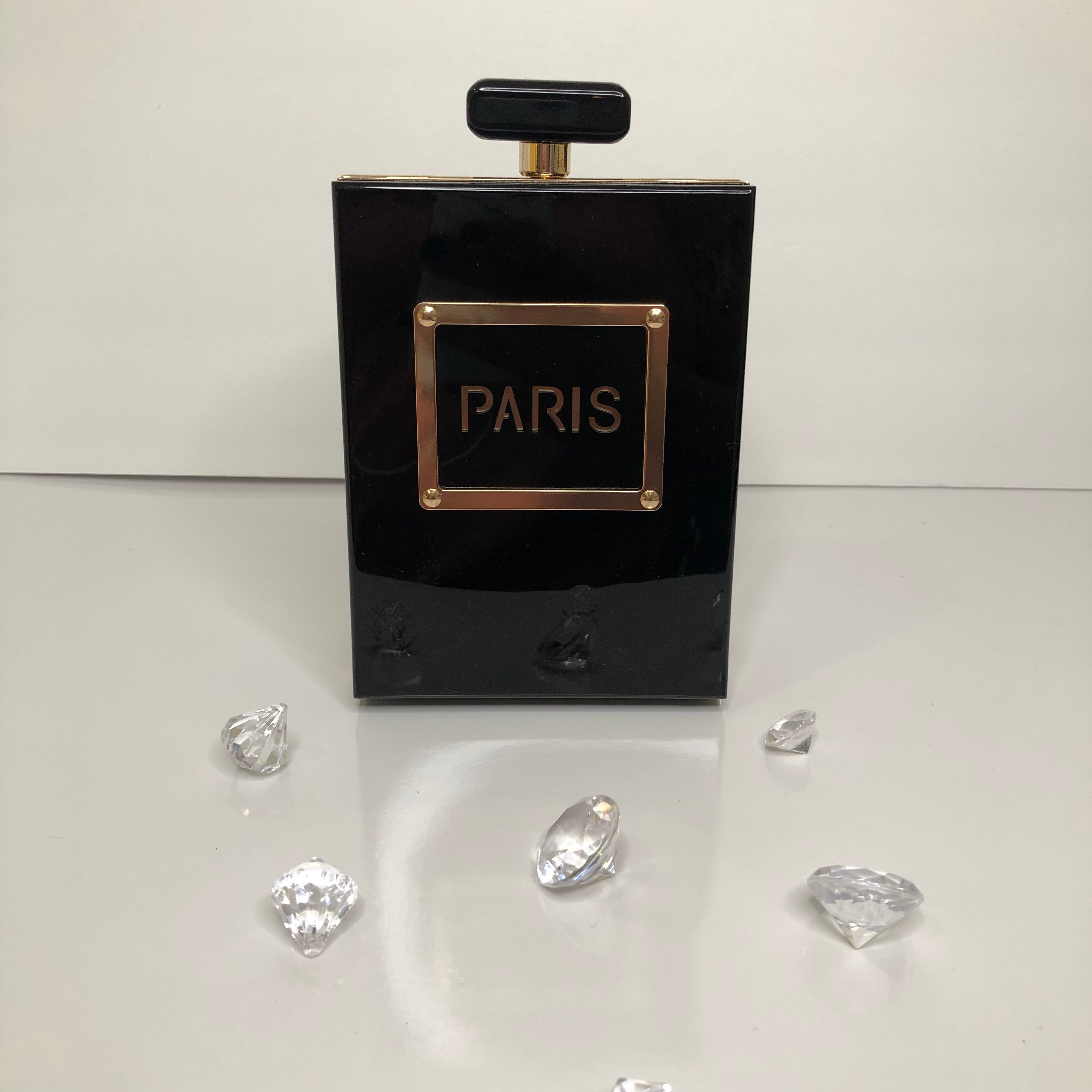 Paris Acrylic Perfume Purse | Clutch